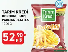 TARIM KREDİ DONDURULMUŞ PARMAK PATATES 1000 G TARIM KREDİ DONDURULMUŞ PARMAK PATATES 1000 G